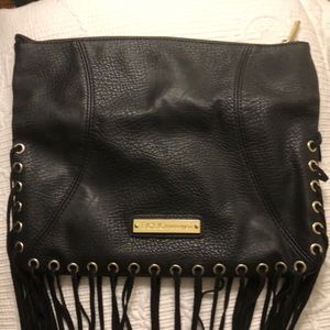 BCBG leather clutch